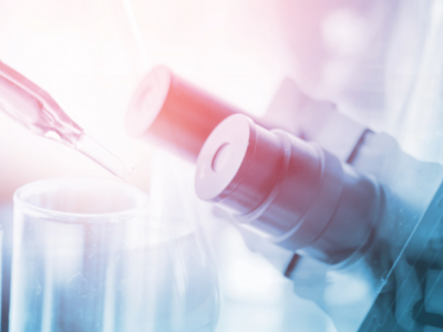 Microscope highlights research work. 